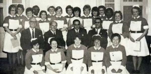 Nurses on night duty who passed their assessment october 1971 photo by H Jones.